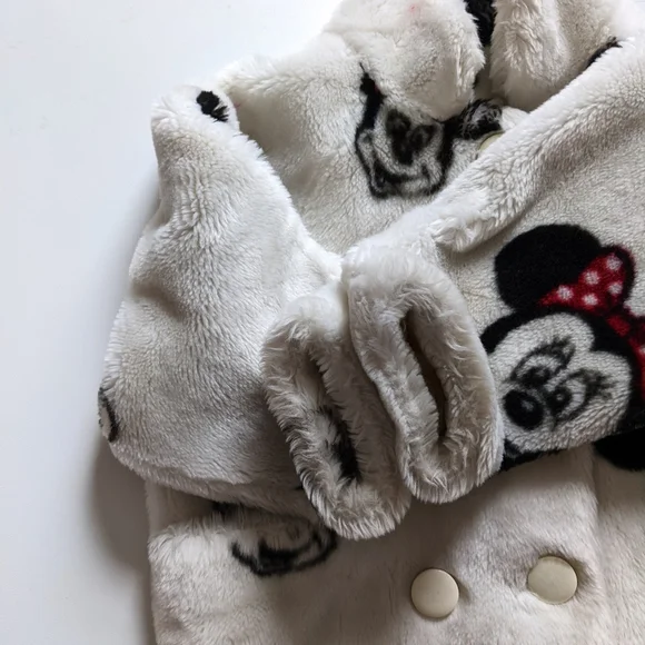 VERY RARE Kid's Vintage 1992 Disney Apparence Mickey & Minnie Faux Fur Coat - Picture 8 of 15